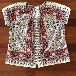 Charter Club Short Sleeve Blouse - 14